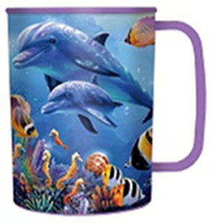 Obrázek z Hrnek 3D plast - moře, 300ml (5) 